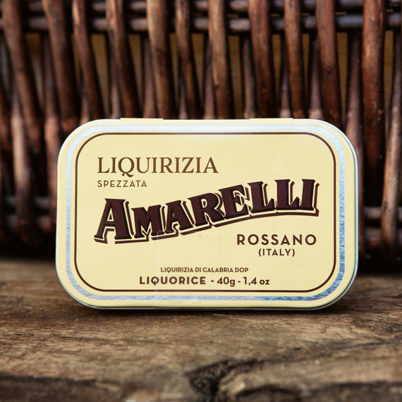 Amarelli Oro Pure Liquorice in Tin (Yellow) - 40g