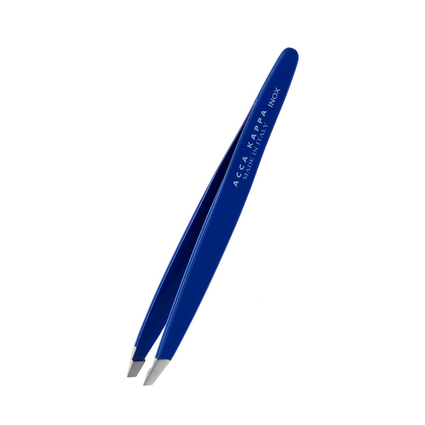 Acca Kappa Professional Inox Slant Tweezers - Blue