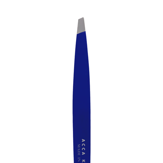 Acca Kappa Professional Inox Slant Tweezers - Blue