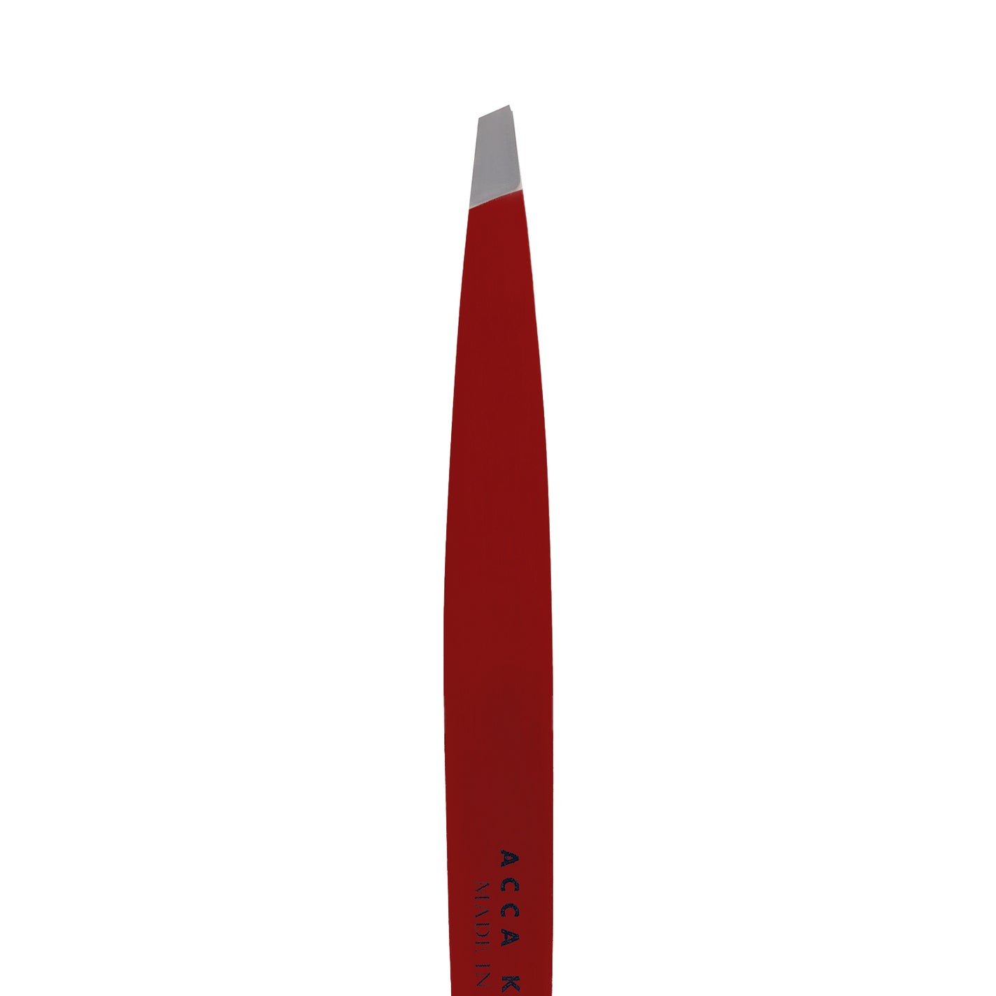 Acca Kappa Professional Inox Slant Tweezers - Red