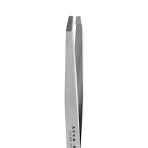 Acca Kappa Professional Straight Edge Tweezers - Silver