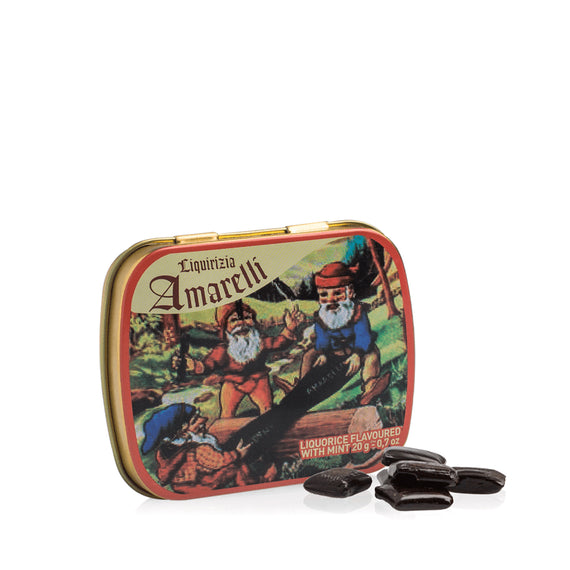 Amarelli Nanetti Mint Liquorice in Tin (Gnomes) - 20g