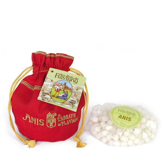 Anis de Flavigny Anise Pastilles Purse - Red