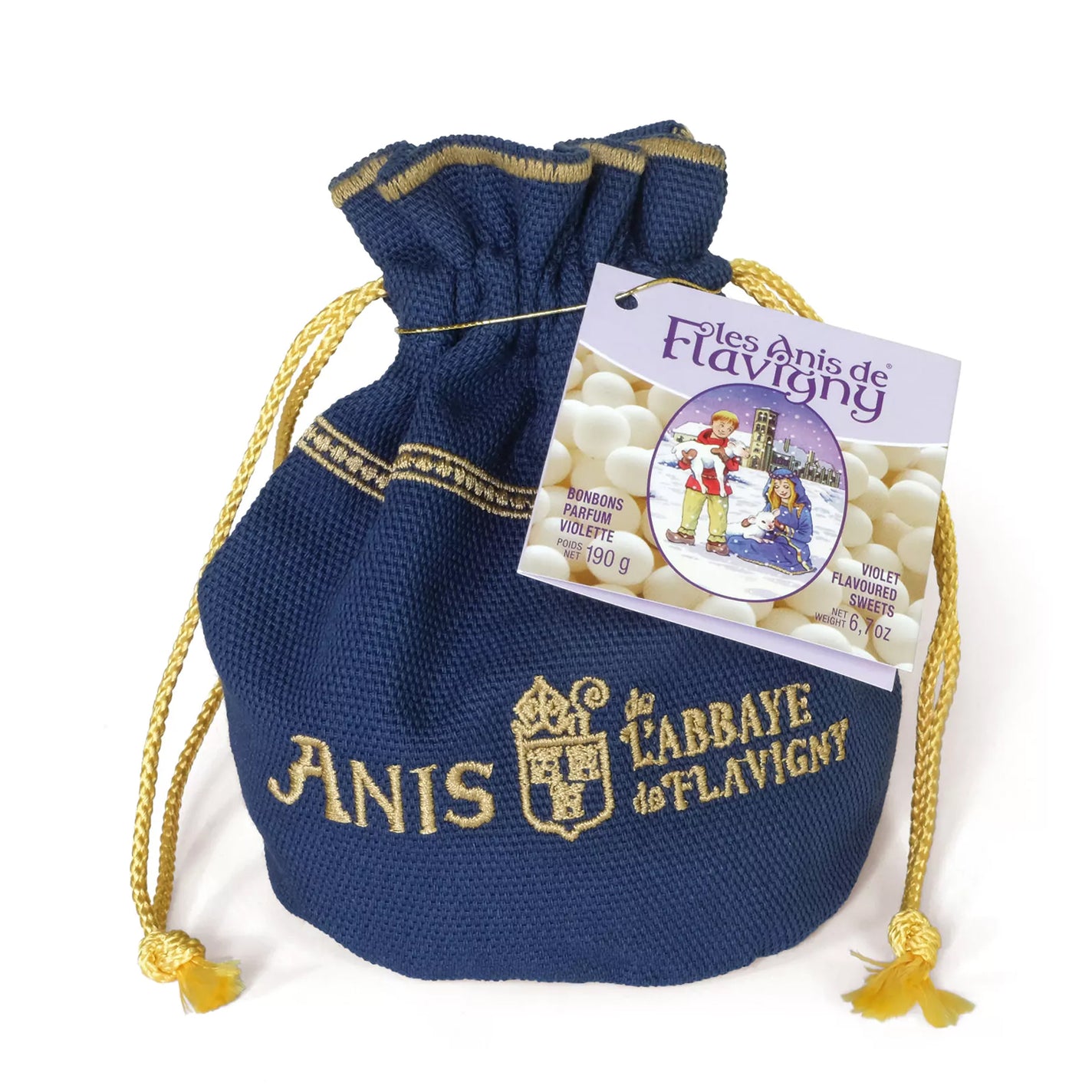 Anis de Flavigny Violet Pastilles Purse - Blue