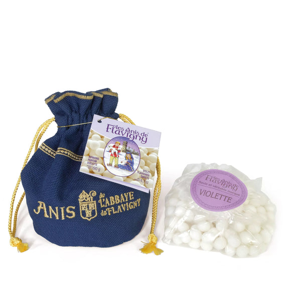 Anis de Flavigny Violet Pastilles Purse - Blue