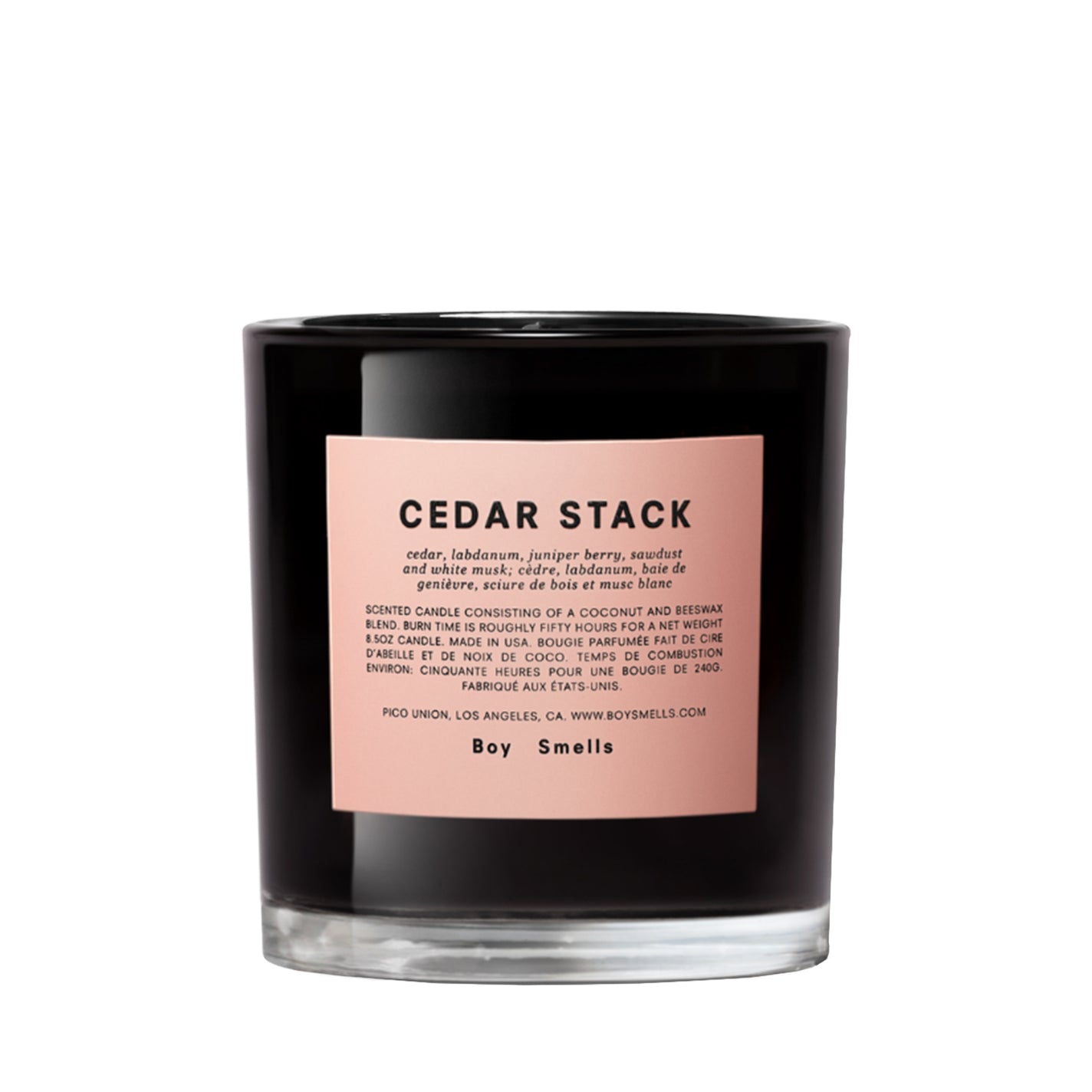 Boy Smells Cedar Stack Standard Candle