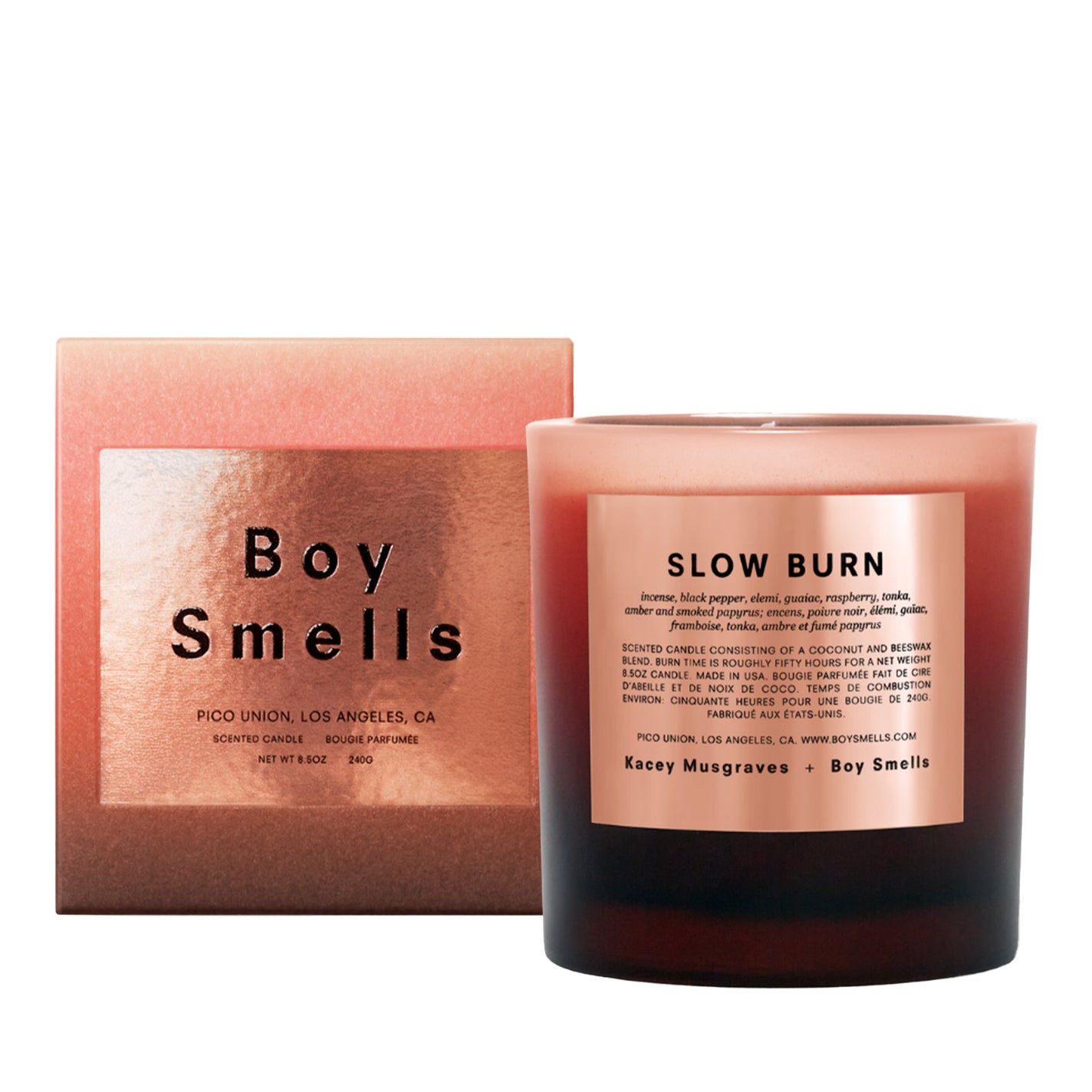 Boy Smells Slow Burn Standard Candle