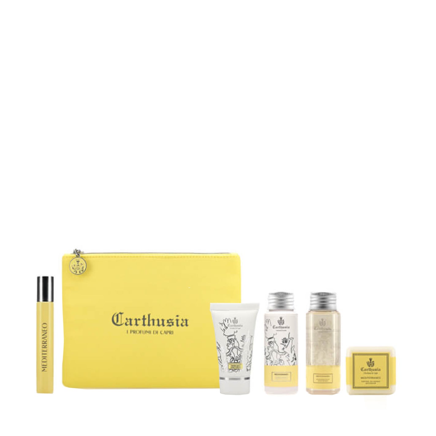 CARTHUSIA Mediterraneo Travel Kit 'Pochette' - Value $125