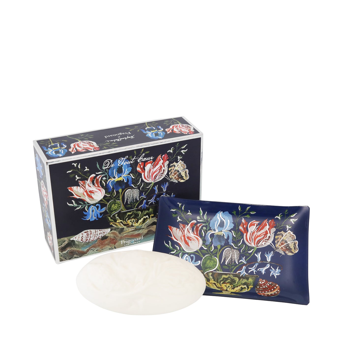 Fragonard De Tout Coeur Perfumed Soap & Dish Set - Ltd Edition