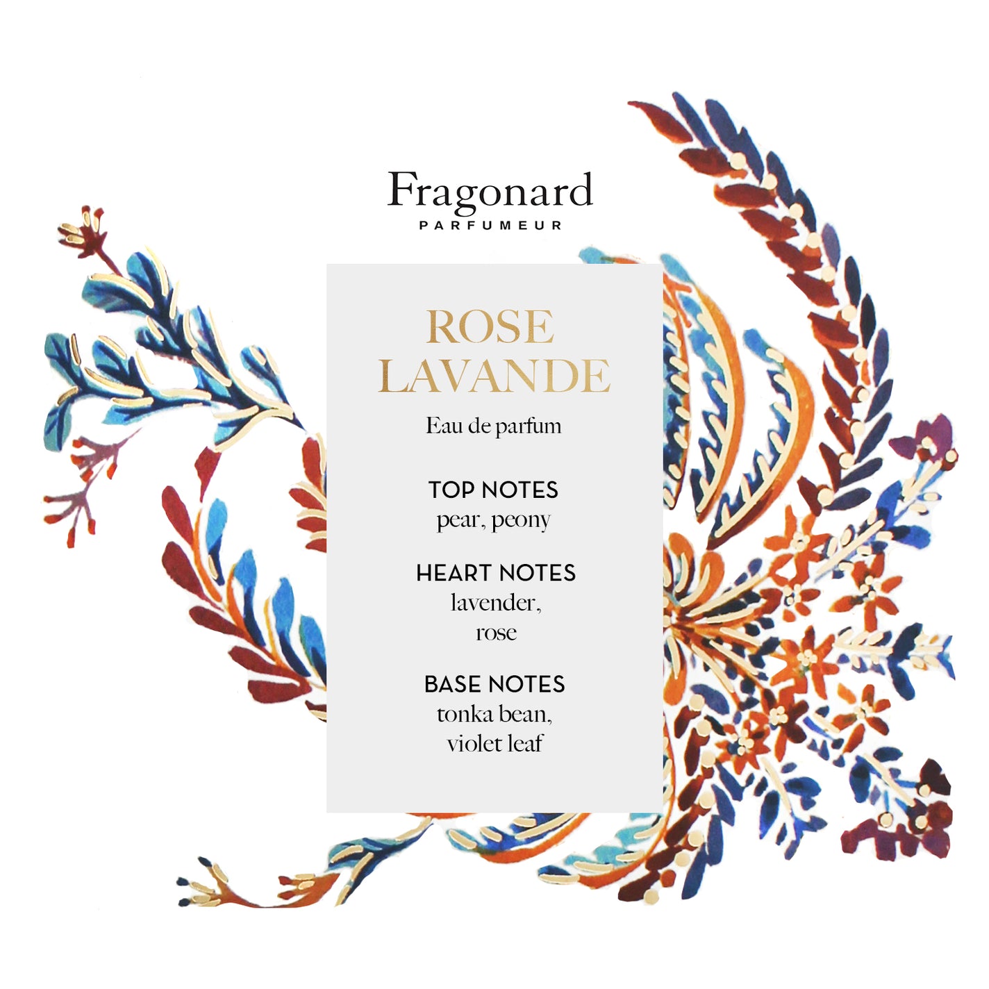 Fragonard Rose Lavande Perfumed Soap & Dish