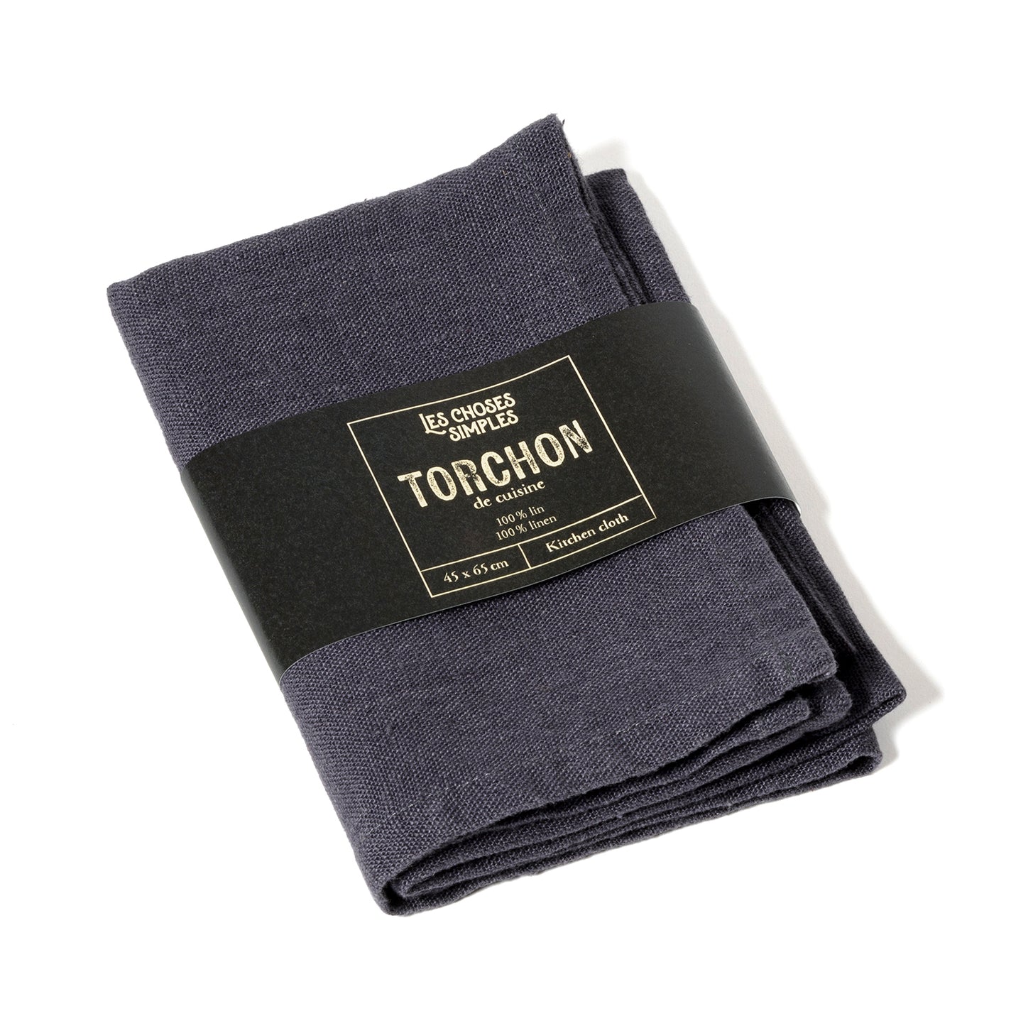 Les Choses Simples Linen Tea Towel - Charcoal Stone