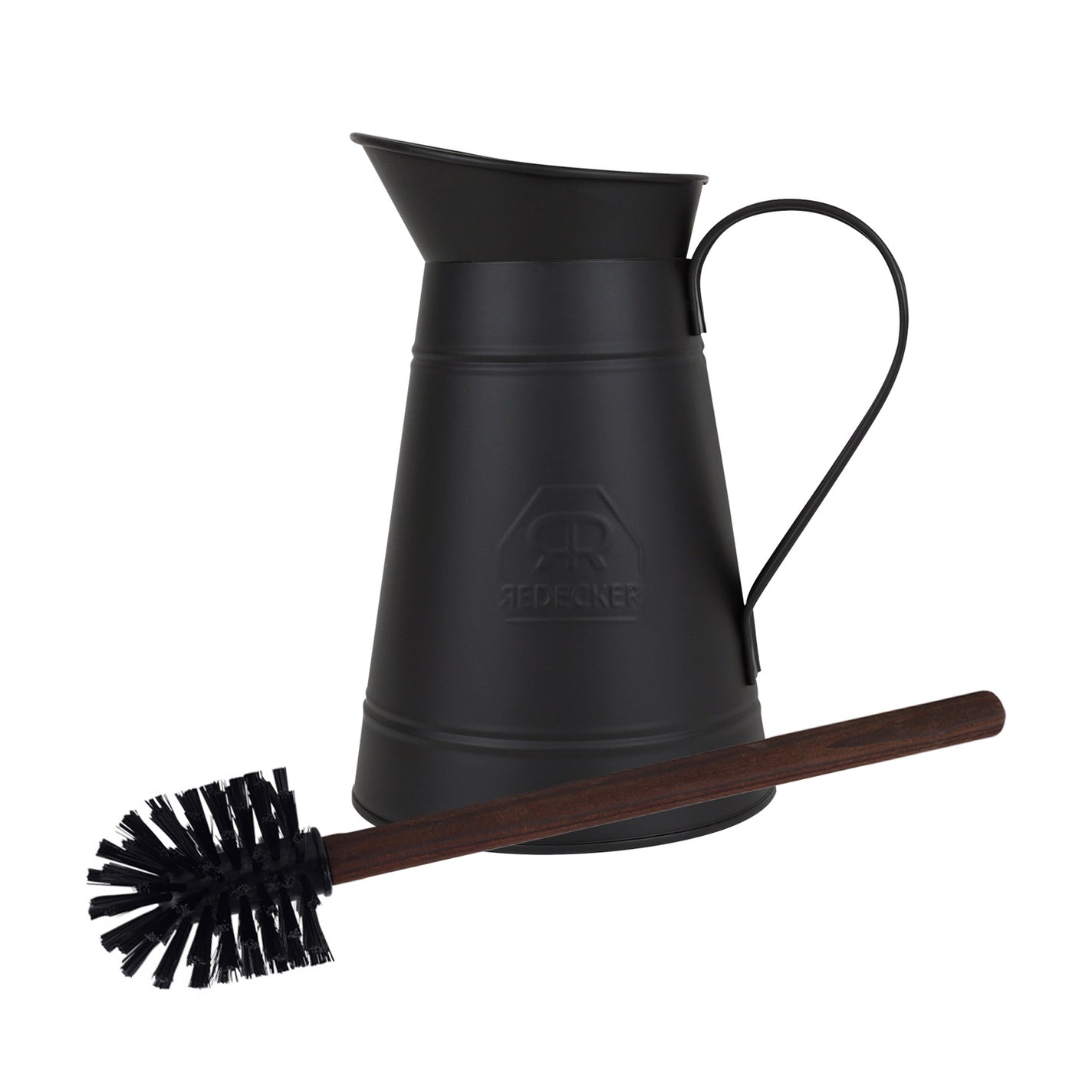 Redecker Metal Toilet Brush Set - Black