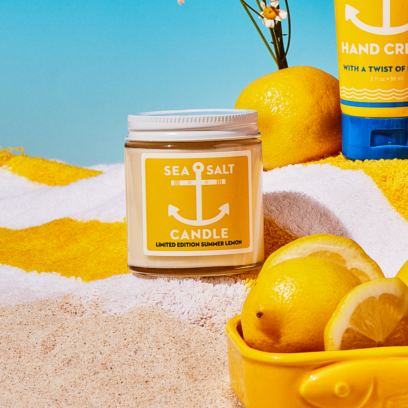 Kalastyle Swedish Dream Sea Salt Lemon Cutie Candle