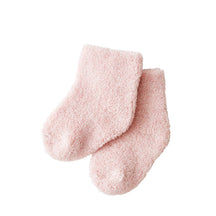 Fog Linen Work Baby Pile Socks: Pink