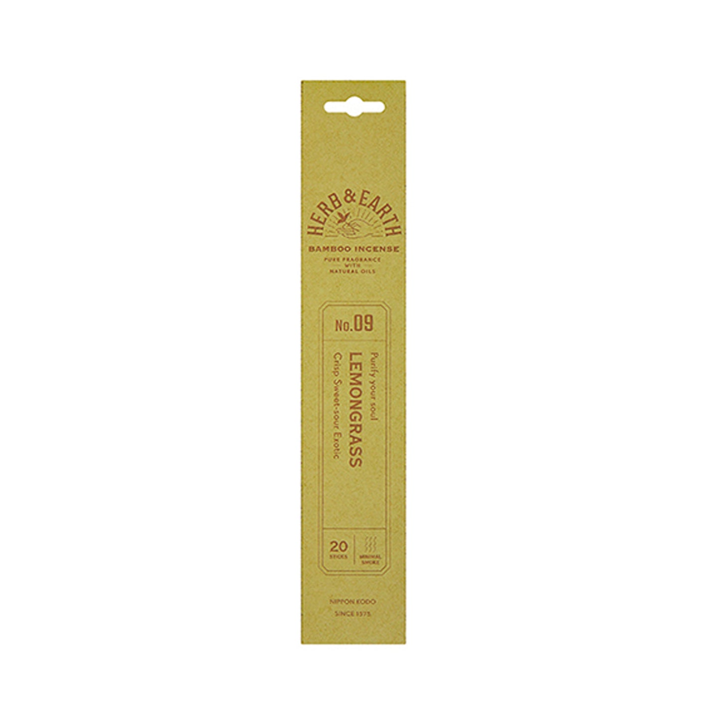 Nippon Kodo Herb & Earth Incense - Lemongrass No.09