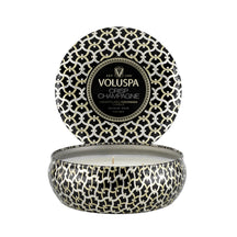 VOLUSPA Crisp Champagne 3 Wick Tin Candle