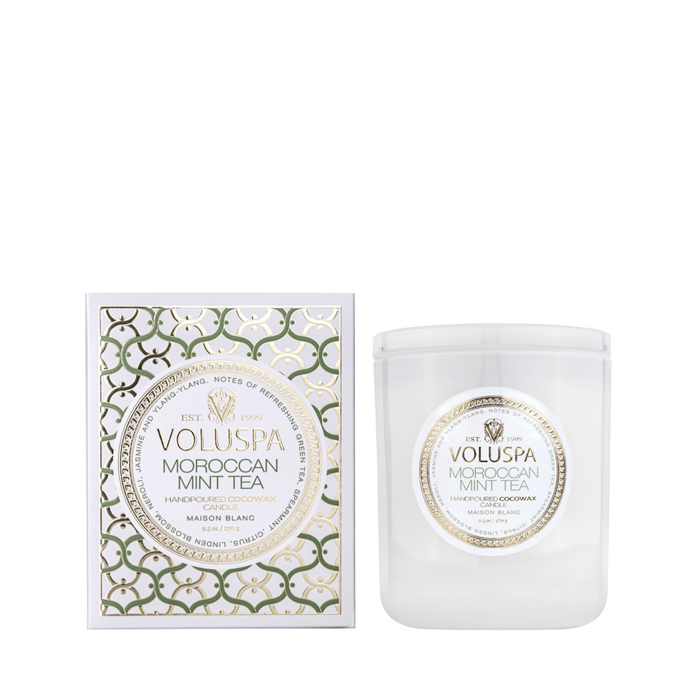 VOLUSPA Moroccan Mint Tea Classic Boxed Candle