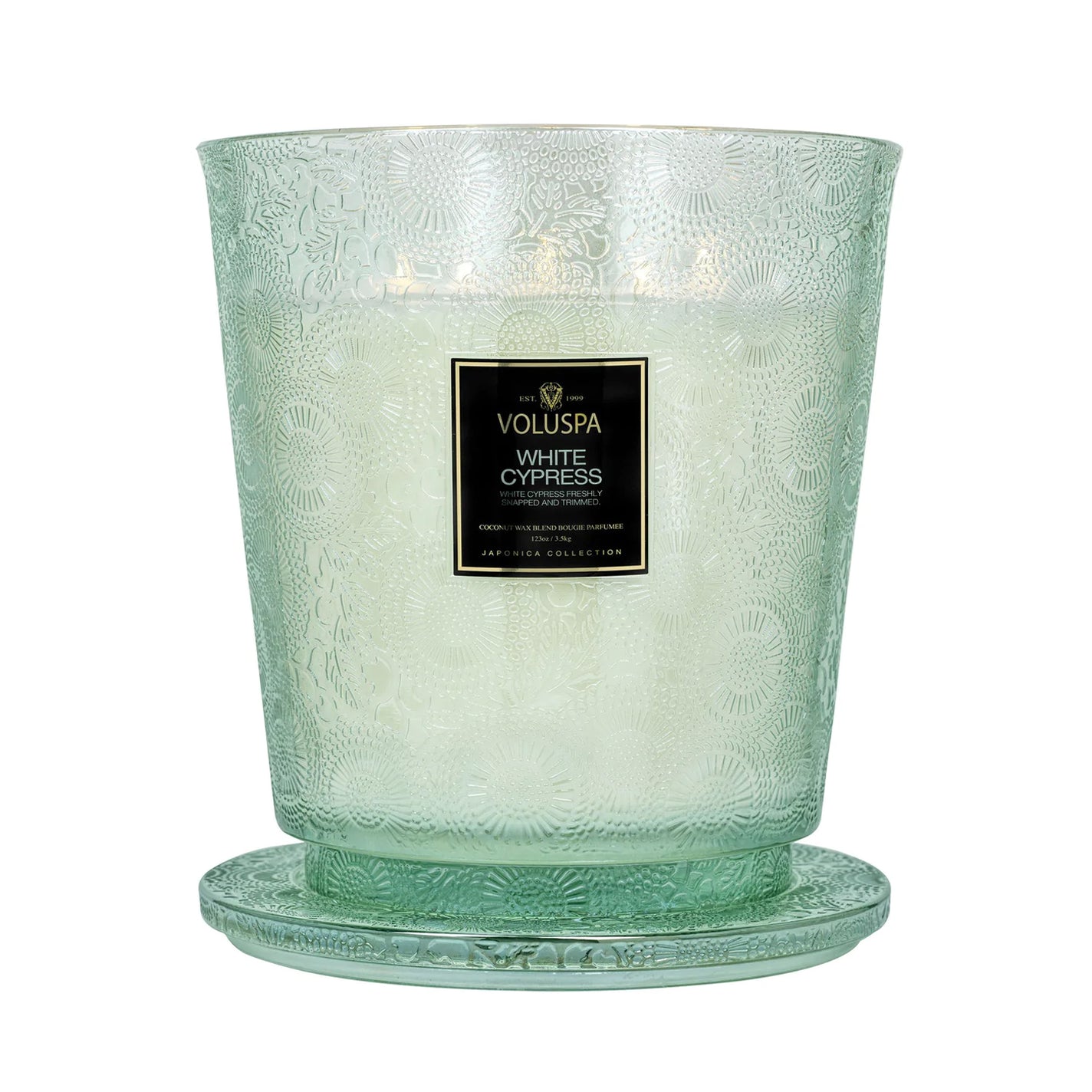 VOLUSPA White Cypress 250hr/3.5kg Hearth Candle